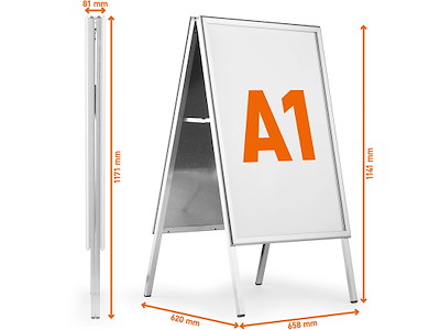 Gadeskilt, A1, Durable OUTDOOR FOLD