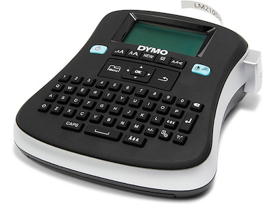 Labelprinter, Håndholdt, Stand-alone, D1 tape 6-12 mm, Dymo LabelManager 210D Kuffertsæt