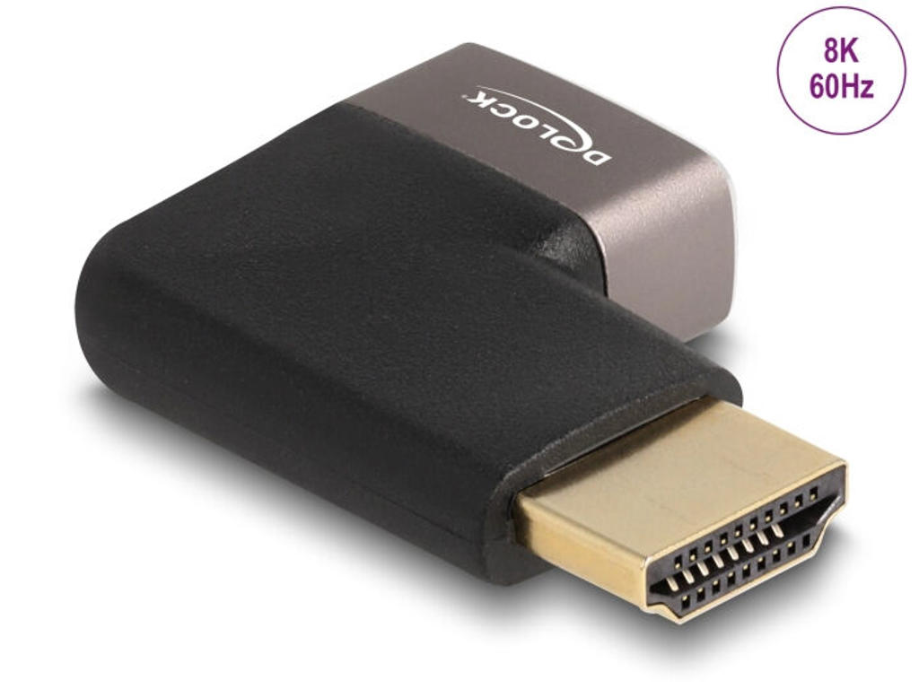 DeLOCK 60084 kabel kønsskifter HDMI Sort, Grå