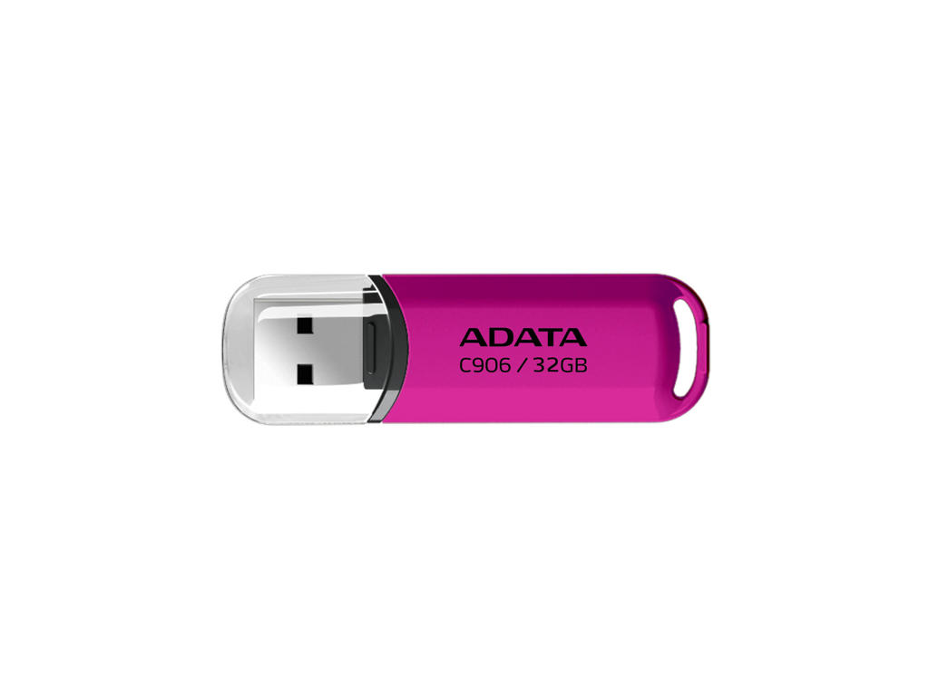 ADATA AC906-32G-RPP USB-nøgle 32 GB USB Type-A 2.0 Lyserød, Transparent