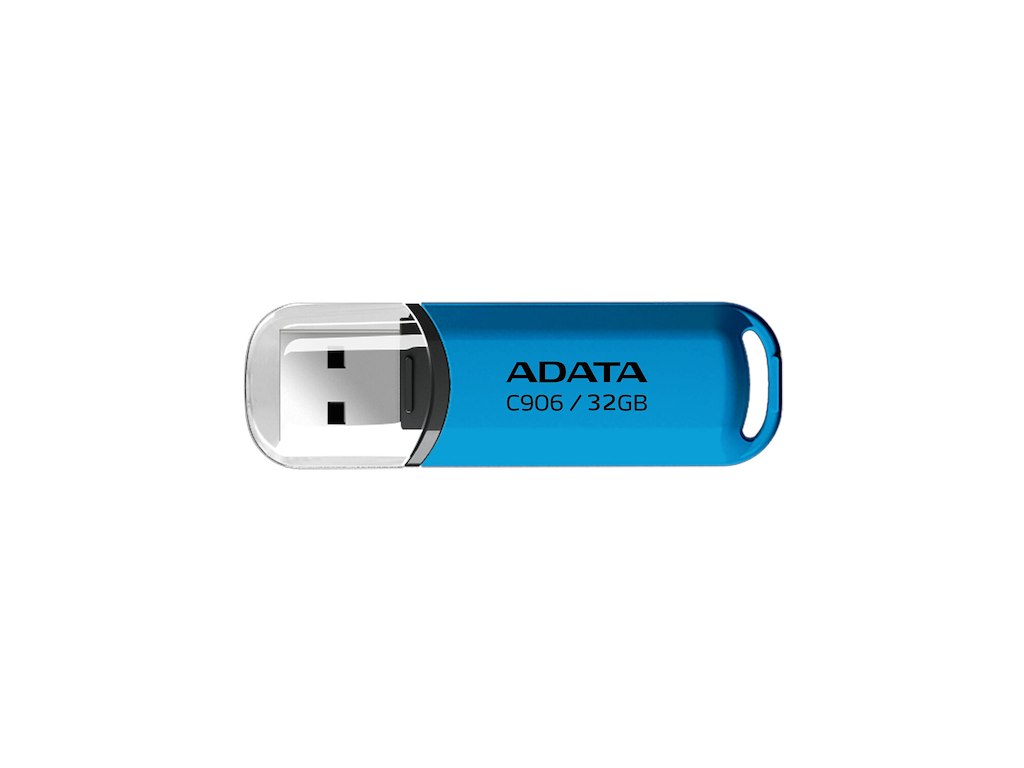 ADATA AC906-32G-RWB USB-nøgle 32 GB USB Type-A 2.0 Blå, Transparent