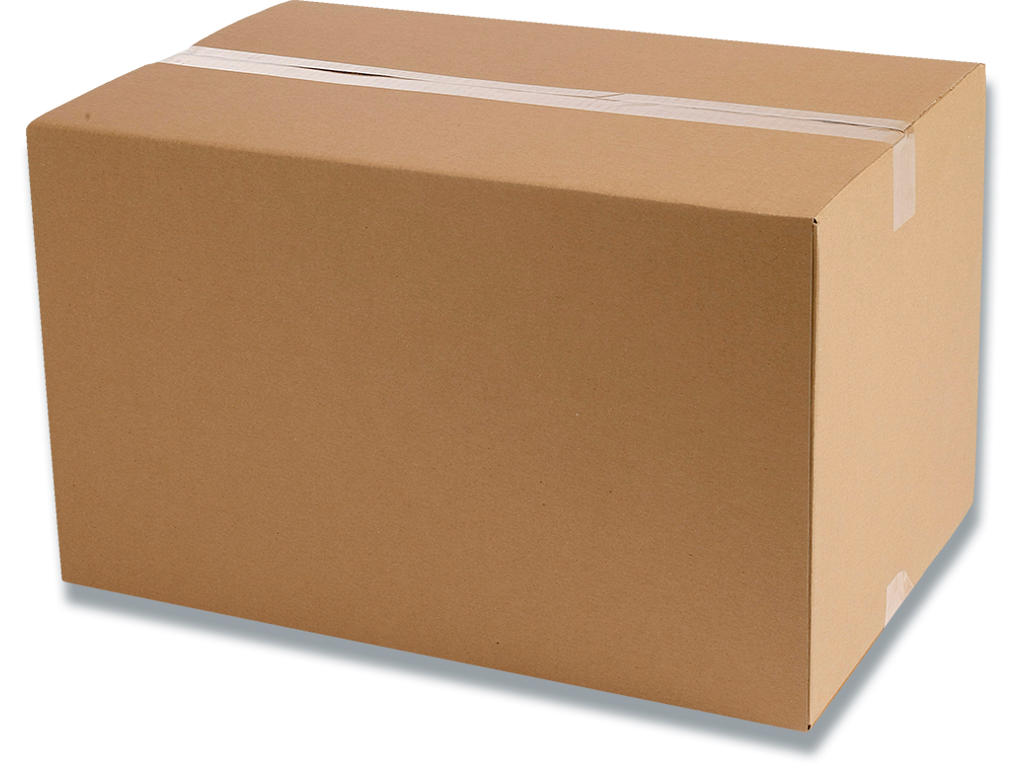 Papkasse, 186x186x74mm, Enkelt bølge, 3 liter, Modulkasse 