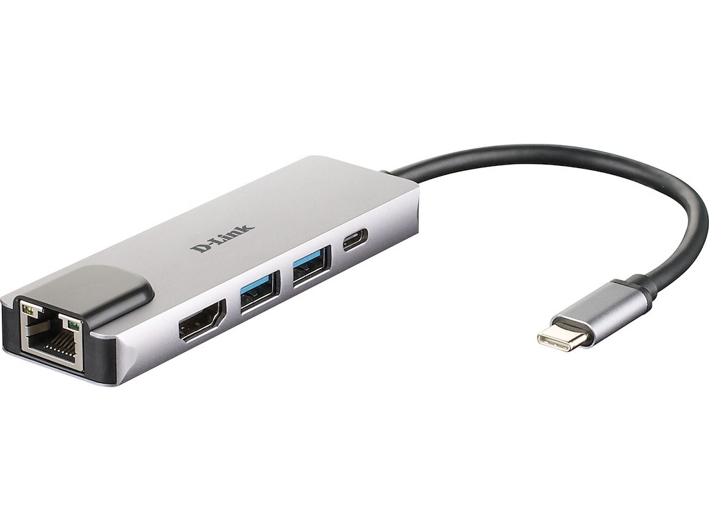 D-Link DUB-M520 dockingstation Ledningsført Thunderbolt 3 Aluminium
