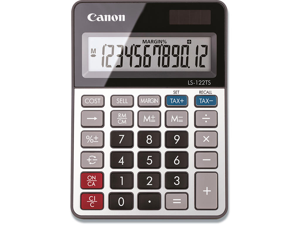Regnemaskine, Standard, 12 cifre, Canon LS-122TS