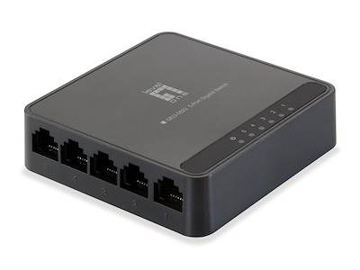 LevelOne GEU-0522 netværksswitch Gigabit Ethernet (10/100/1000) Sort