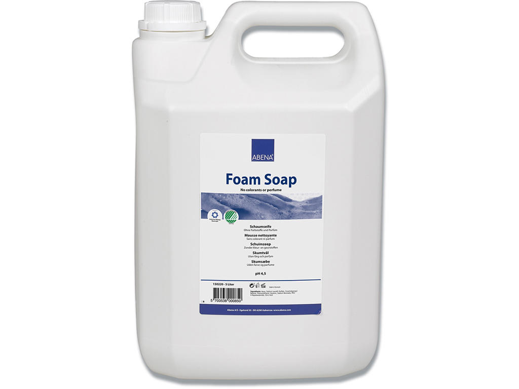 Håndsæbe, Skum, Dunk, 5000 ml, Abena 
