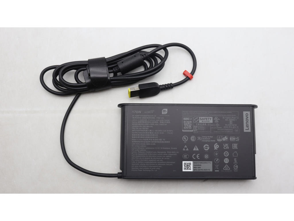 Lenovo 5A11K67851 strømadapter og vekselret Indendørs 170 W Sort