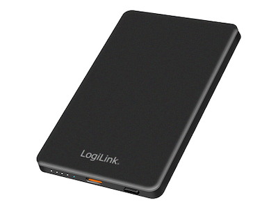 LogiLink PA0352 powerbank 5000 mAh Trådløs opladning Sort