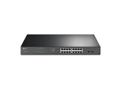 TP-Link TL-SG1218MPE Administreret L2 Gigabit Ethernet (10/100/1000) Strøm over Ethernet (PoE) 1U Sort