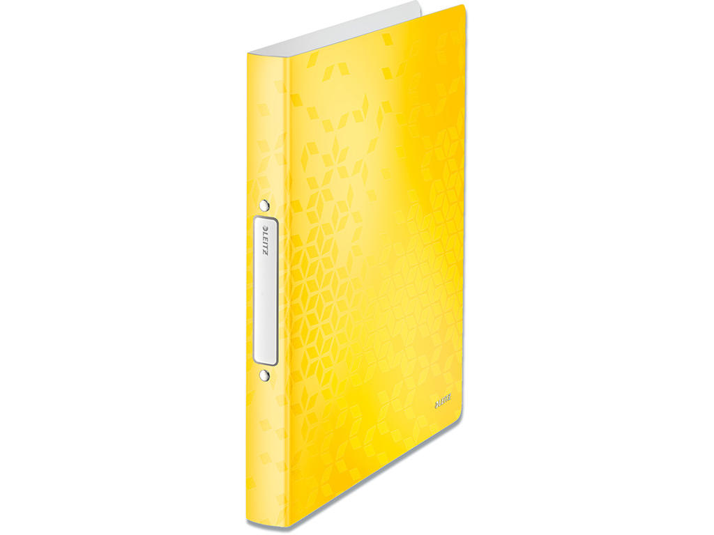 Ringbind, A4, 2 D-ringe, Ø25 mm, 3.2 cm, Metallic gul, Leitz WOW