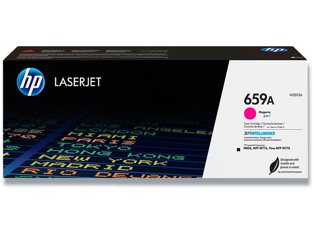 Toner, 659A, Magenta-rød, 13.000 sider, HP W2013A