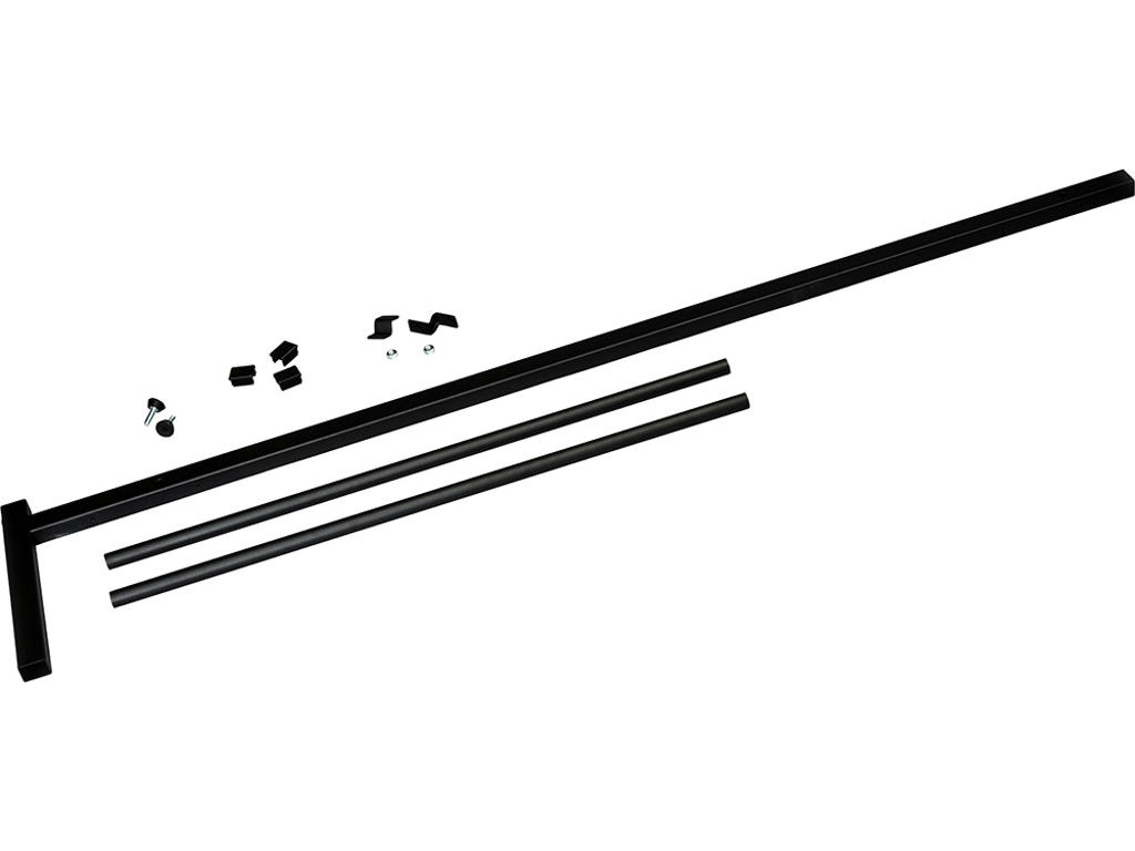 Tøjstativ enkel tillægsdel, Nostalgi, L=1000 mm sort struktur, Essem Design DK