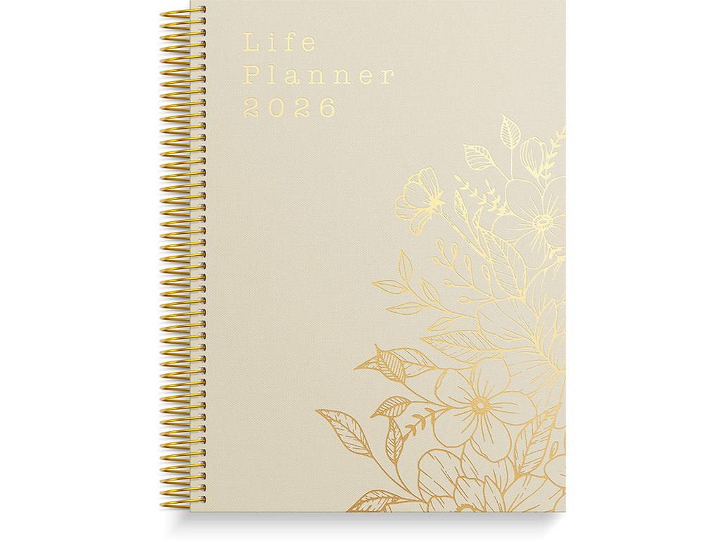 Kalender, 2026, Life Planner, Bloom,1 uge pr. opslag, Petrol, Mayland