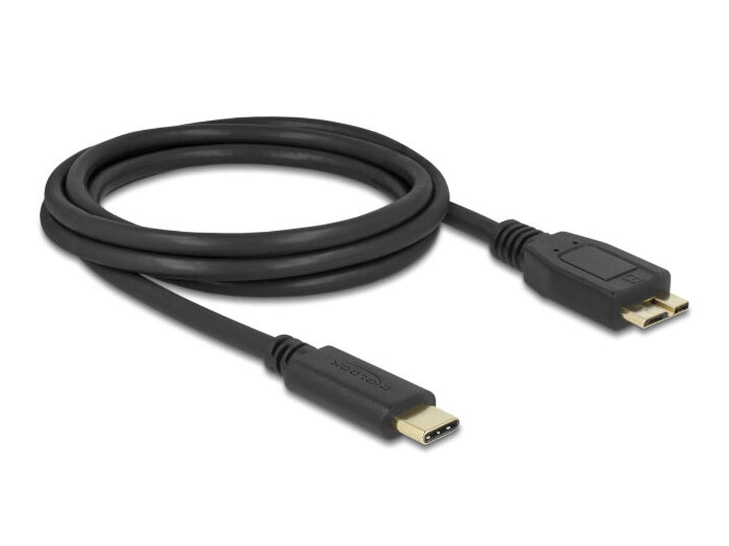 DeLOCK 81160 USB-kabel USB 3.2 Gen 1 (3.1 Gen 1) 2 m USB C Micro-USB B Sort