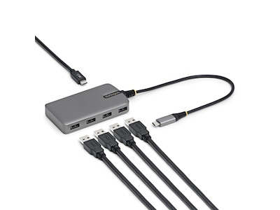 StarTech.com 5G4AC-USB-C-HUB interface hub USB 3.2 Gen 1 (3.1 Gen 1) Type-C 5000 Mbit/s Grå