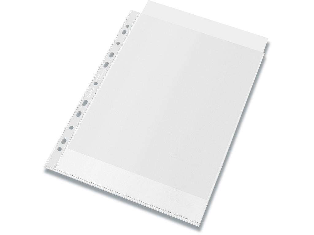 Plastlomme, A4, Åben top, 0.07 mm, 100 stk, Esselte Recycled 