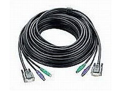 ATEN PS/2 KVM Cable, 10m KVM-kabel Sort