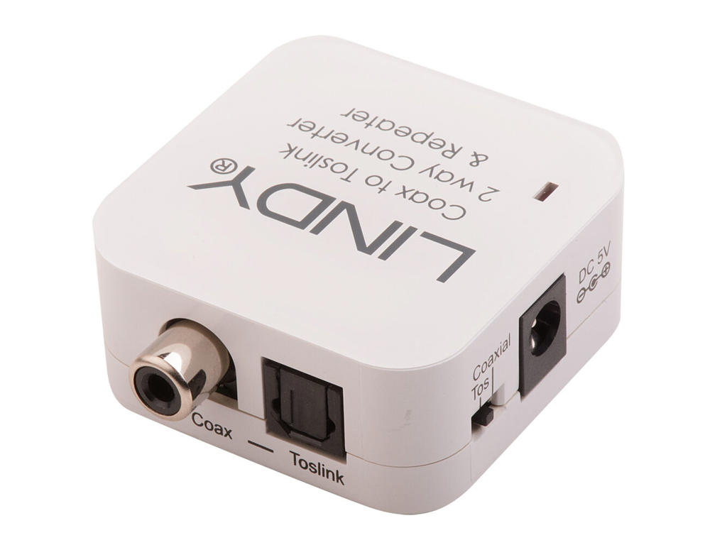 Lindy 70411 kabel kønsskifter Toslink RCA Hvid