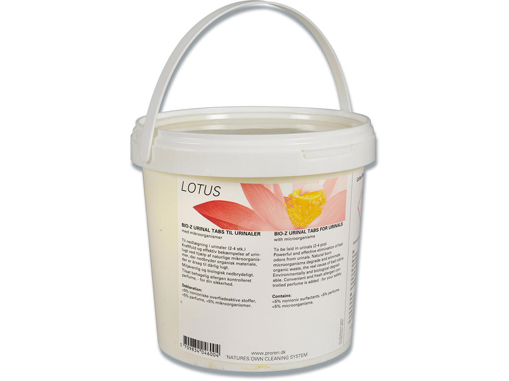 Urinaltabs, Biologisk, Citrus, Med parfume, 30 tabs, 1 kg, Pro-Ren Lotus