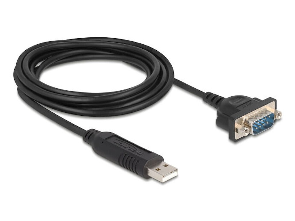 DeLOCK 67321 serielkabel Sort 1,8 m USB Type-A RS-232