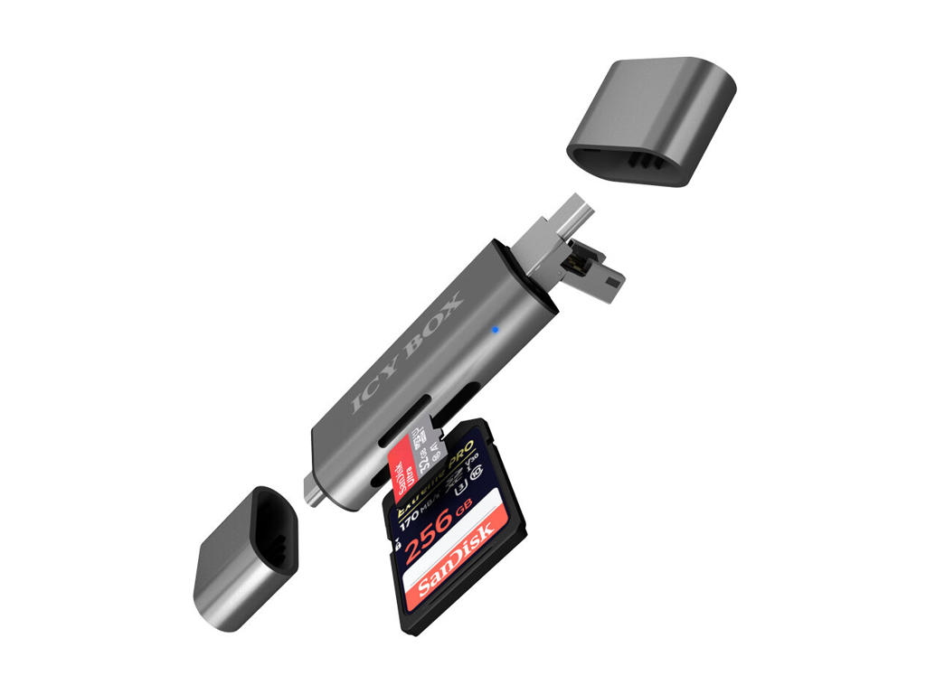 ICY BOX IB-CR200-C kortlæser USB 2.0 Sort