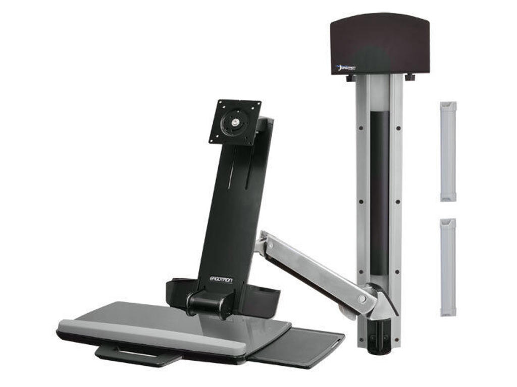 Ergotron Styleview Sit-Stand Combo System 61 cm (24") Væg Aluminium