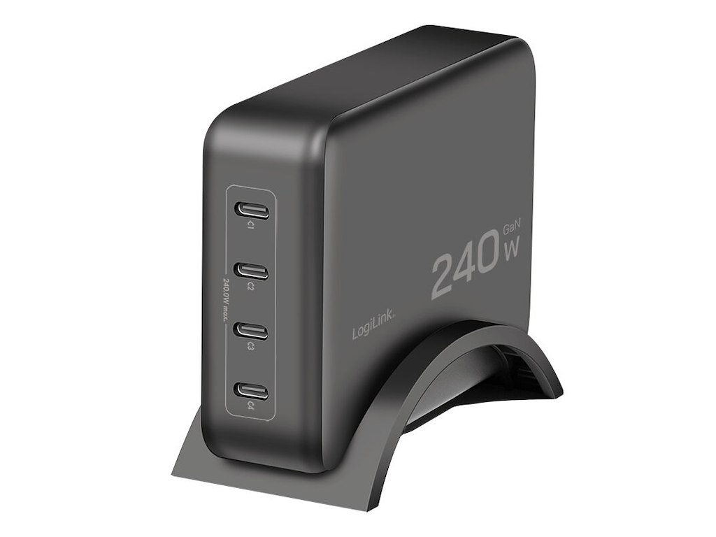 LogiLink PA0353 oplader til mobil enhed Universel Sort Vekselstrøm Hurtig opladning Indendørs