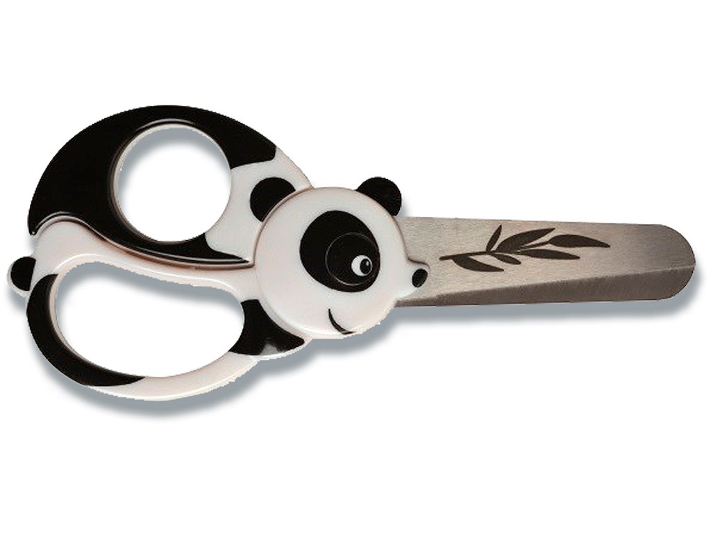 Saks, Børnesaks, Ligehåndet, 13 cm, Panda, Fiskars