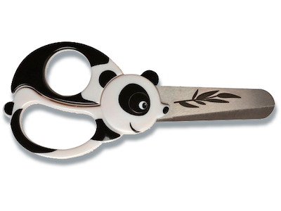 Saks, Børnesaks, Ligehåndet, 13 cm, Panda, Fiskars