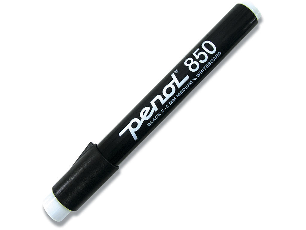 Whiteboard marker, Skrå spids, Sort, 2-5 mm, Penol 850