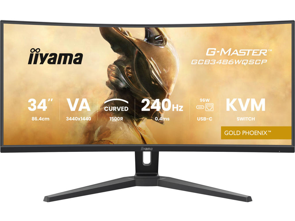 iiyama G-MASTER GCB3486WQSCP-B1 computerskærm 86,4 cm (34") 3440 x 1440 pixel UltraWide Quad HD Sort