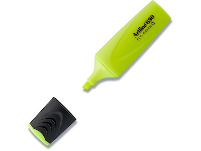 Tekstmarker, Permanent, Gul, 1 stk, Artline ECO-GREEN 690