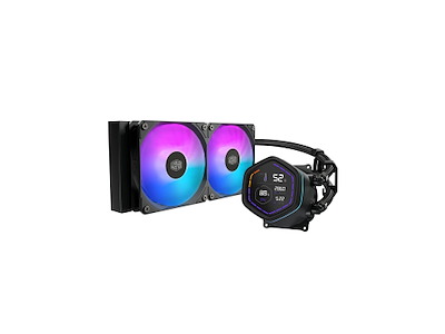 Cooler Master MasterLiquid Core Nex Digital Processor Væskekølingssæt 12 cm Sort 1 stk
