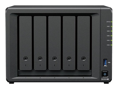 Synology DiskStation DS1525neo+ NAS Desktop AMD Ryzen V1500B 4 GB DDR4 0 TB Synology DSM Sort