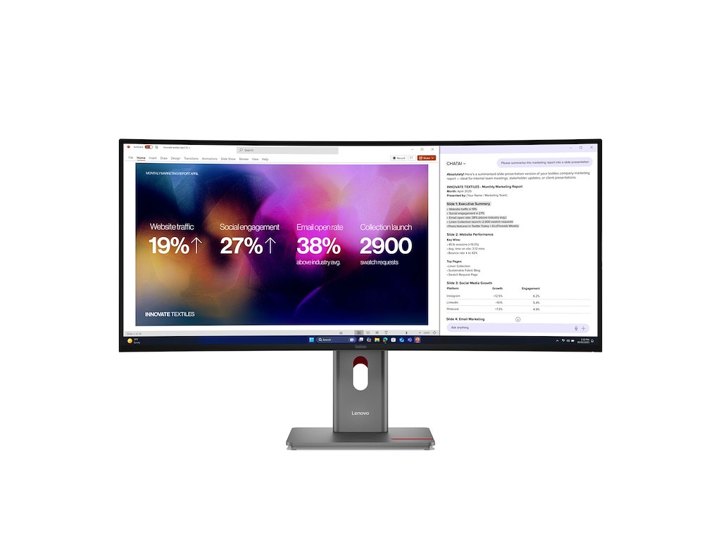 Lenovo ThinkVision P40WD-40 computerskærm 100,8 cm (39.7") 5120 x 2160 pixel WUHD LED Sort