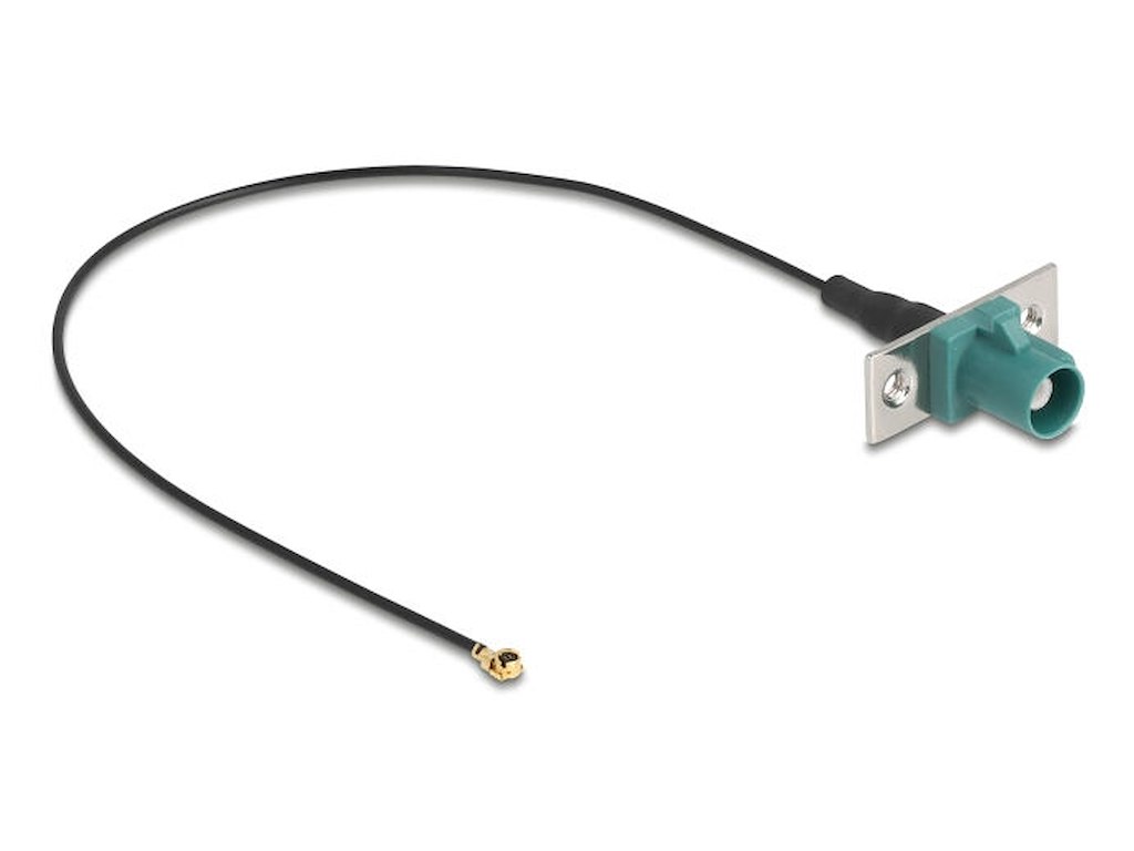 DeLOCK 90732 koaxial kabel 1.13 0,2 m FAKRA E I-PEX MHF1 Sort, Turkis