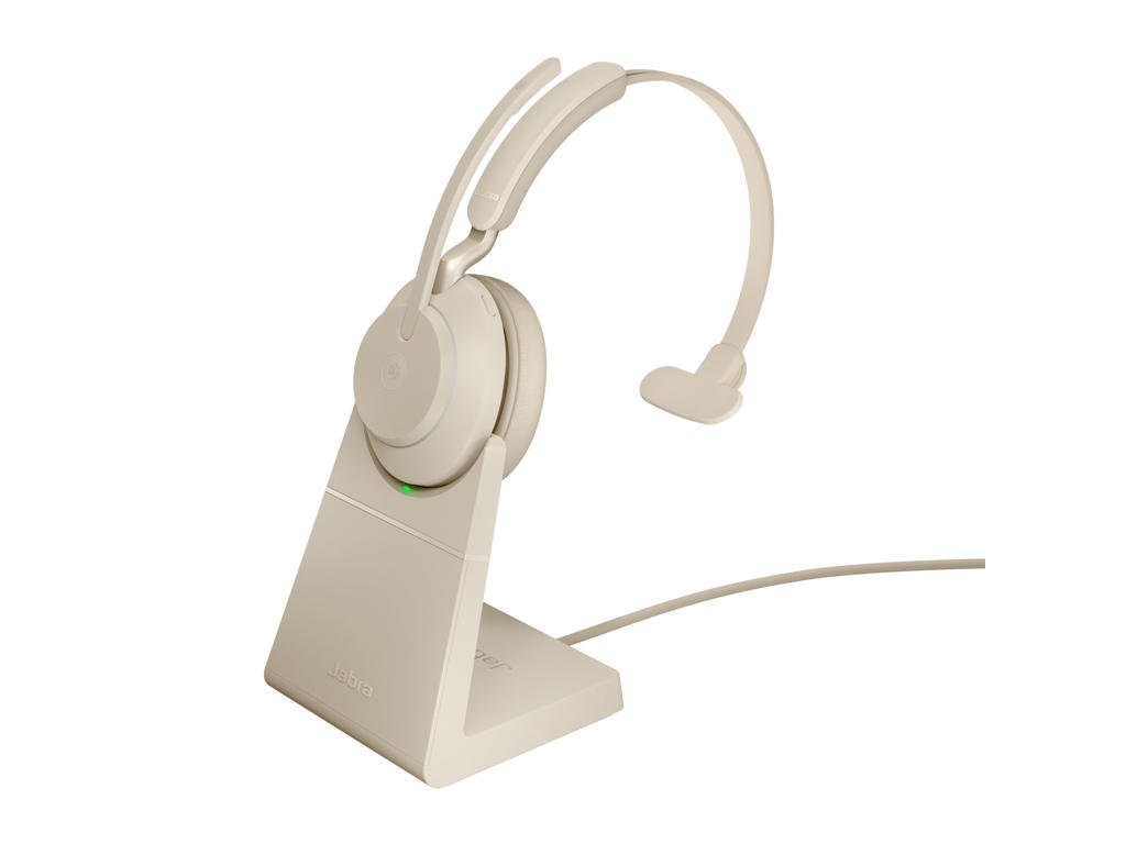 Jabra Evolve2 65 Headset Trådløs Kontor/Callcenter USB Type-C Bluetooth Beige