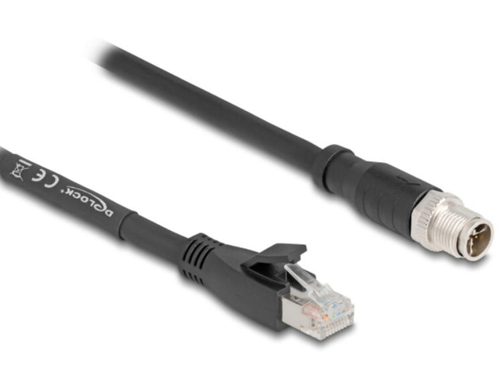 DeLOCK 80585 netværkskabel Sort 5 m Cat5e S/FTP (S-STP)