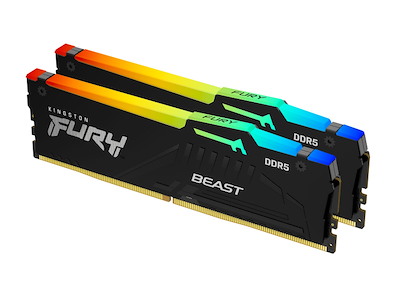 Kingston Technology FURY Beast 32GB 5200MT/s DDR5 CL40 DIMM (sæt med 2) RGB