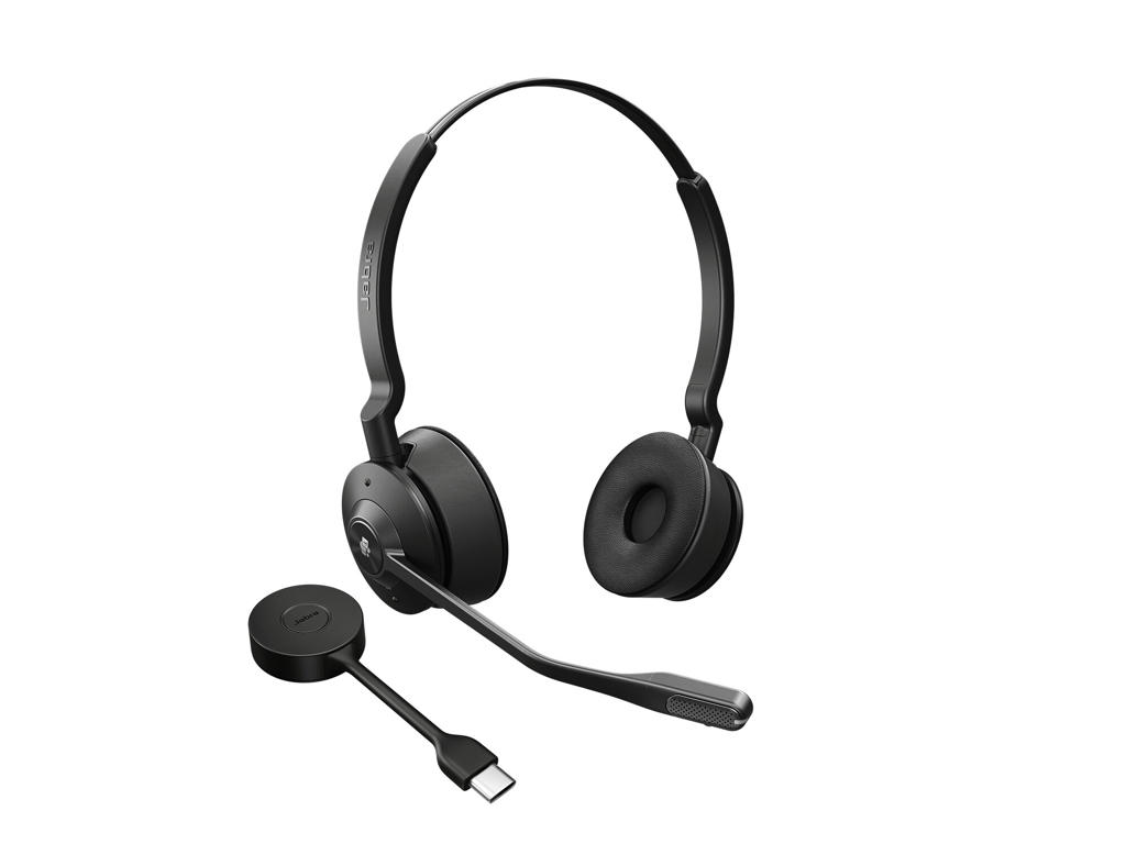 Jabra Engage 55 Headset Trådløs Kontor/Callcenter Sort, Titanium