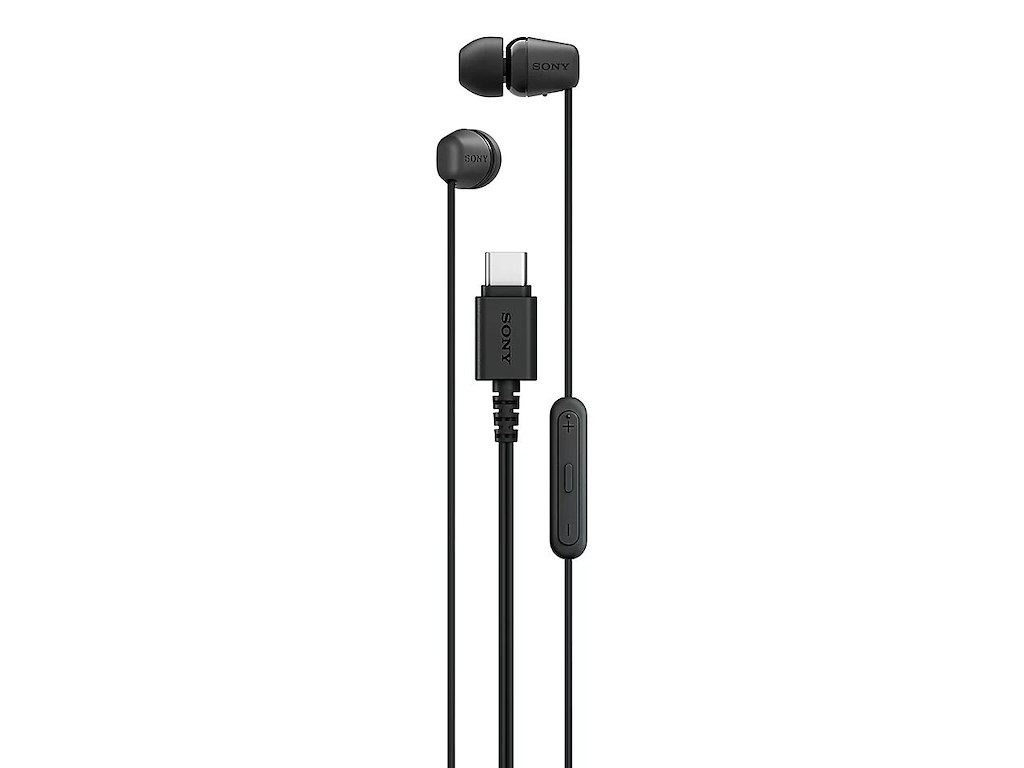 Sony IER-EX15C Headset Ledningsført I ørerne Opkald/musik USB Type-C Sort