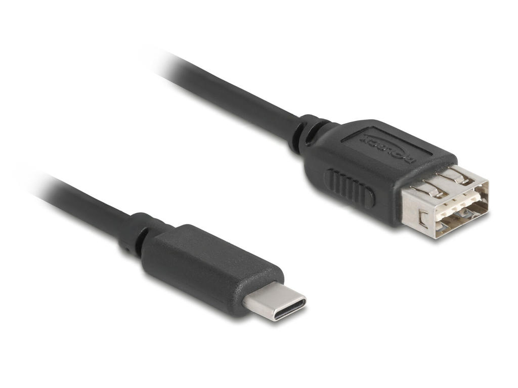 DeLOCK 81538 USB-kabel USB 2.0 3 m USB C USB A Sort