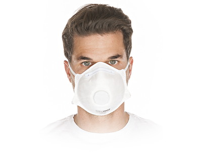 Åndedrætsværn med ventil, FFP2, Mod partikler, 10stk/pak