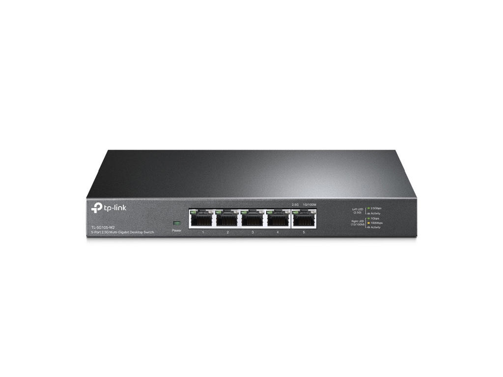 TP-Link TL-SG105-M2 netværksswitch Ikke administreret 2.5G Ethernet (100/1000/2500) Sort