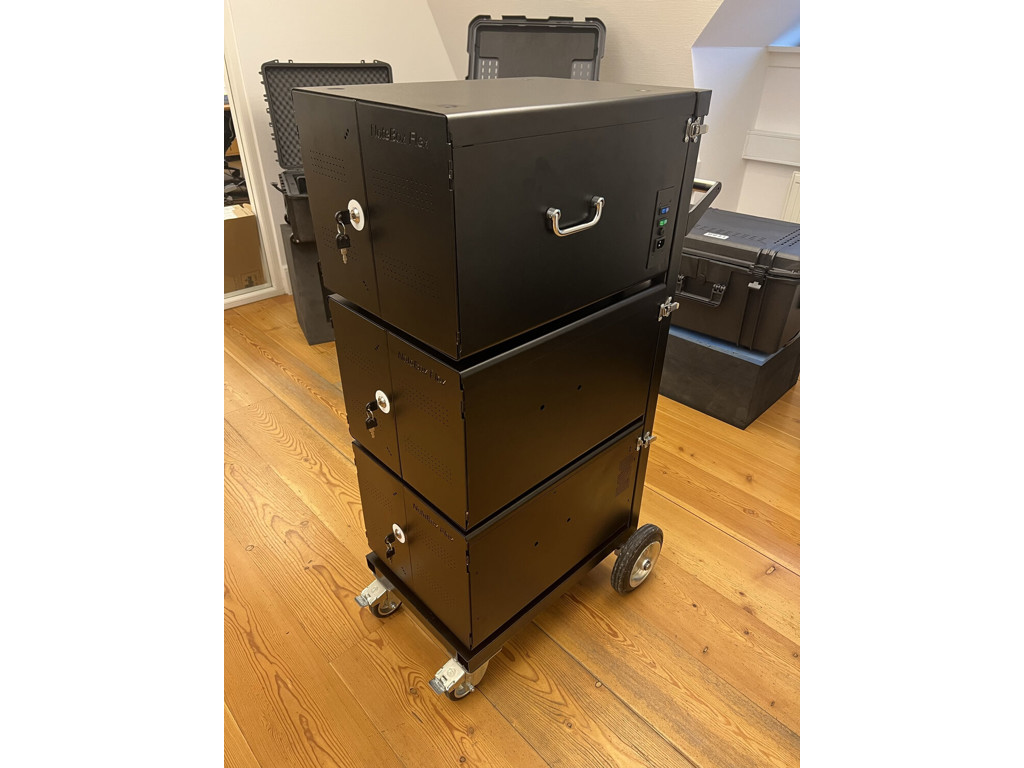 Leba NoteBox NBOX-A-10-O-TROL administration af bærbar enhed - vogn & kabinet Bærbart enhedshåndteringsskab Sort