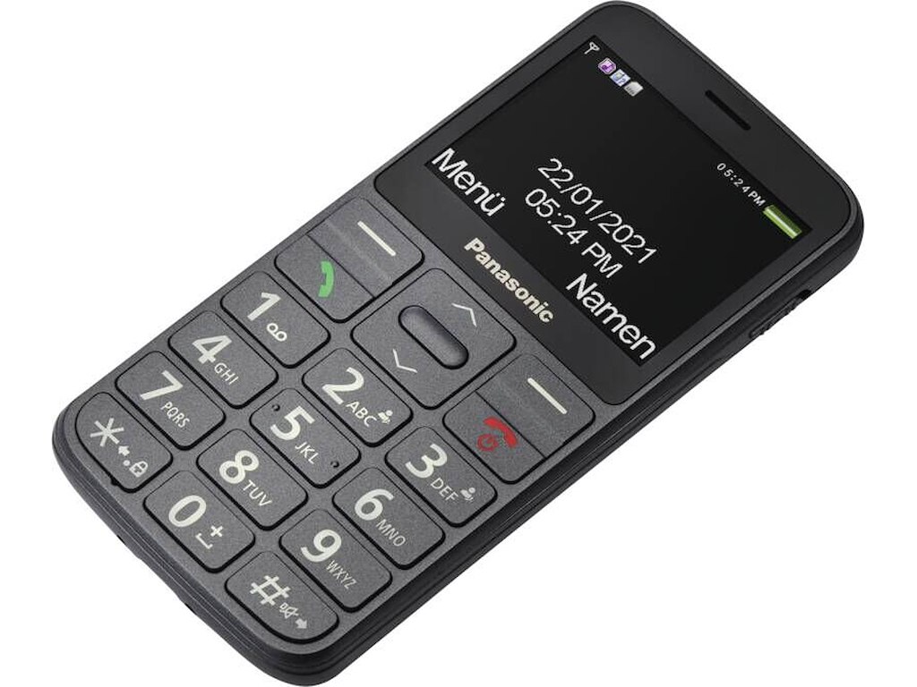 Panasonic KX-TU160EXG mobiltelefon 6,1 cm (2.4") 96 g Sort Senior telefon
