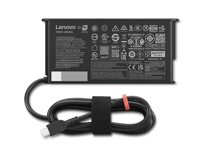 Lenovo 4X21U28835 strømadapter og vekselret Indendørs 180 W Sort