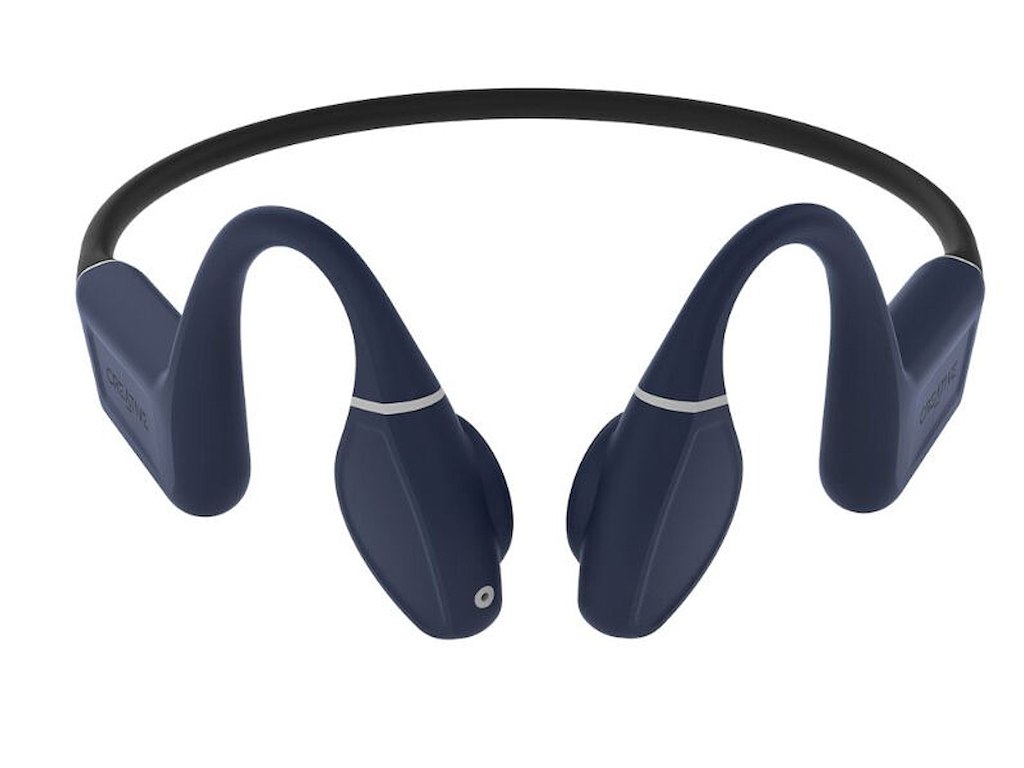Creative Labs Outlier FREE Pro Plus Headset Trådløs Halsbånd Musik Bluetooth Sort, Blå