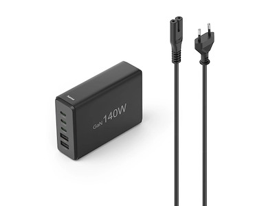 Hama 00201978 oplader til mobil enhed Laptop, Strømbank, Smartphone, Tablet Sort Vekselstrøm Hurtig opladning Indendørs