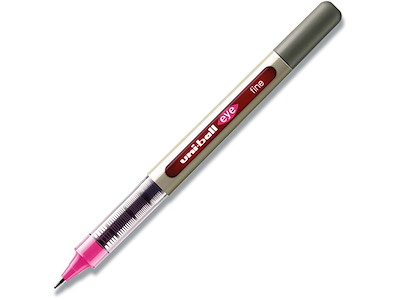 Rollerball pen, 0.7 mm, 0.3 mm, Pink, uni-ball Eye Fine UB-157E-56